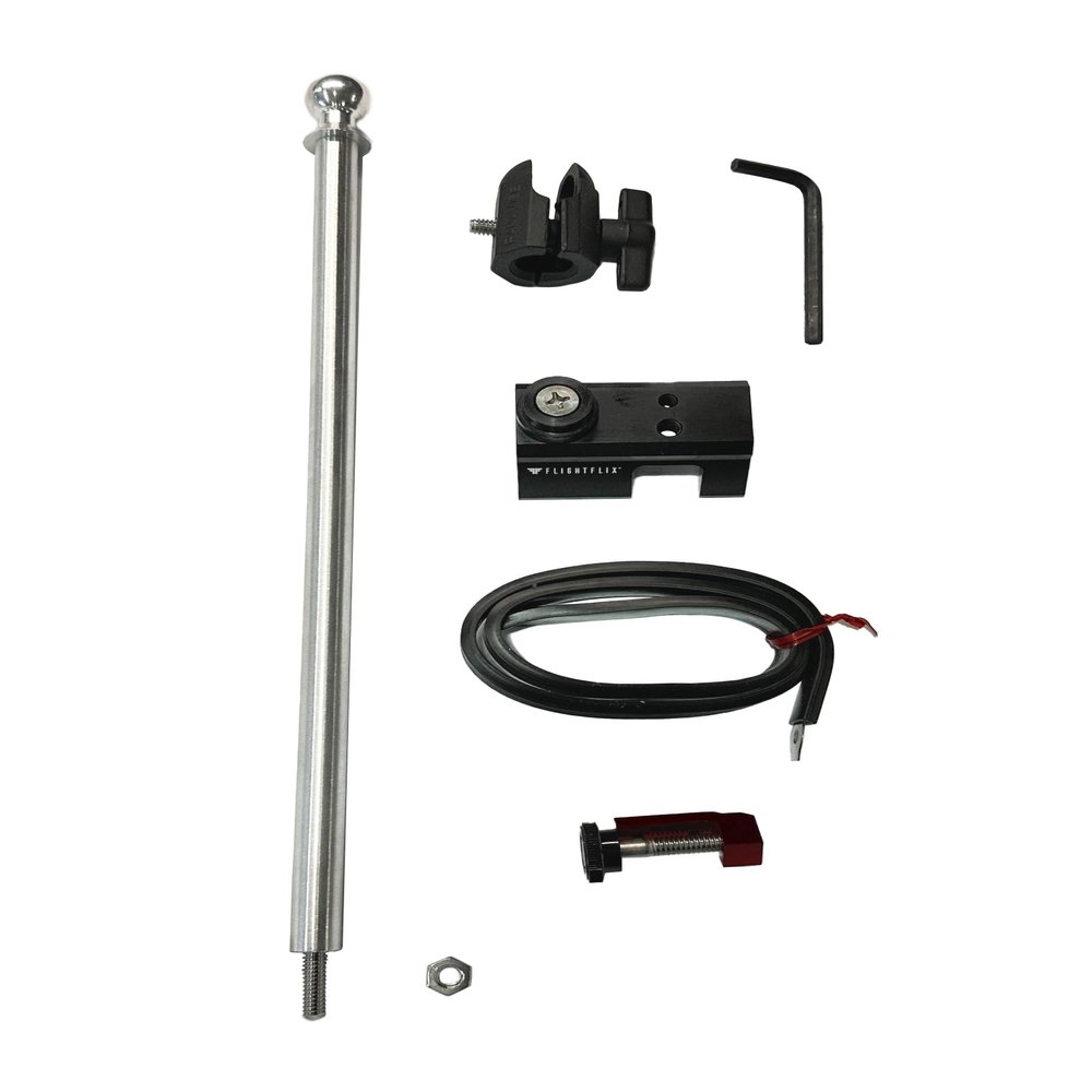 FLIGHTFLIX Rock Steady 12" Strut Skid Pole 1" - 2.5" Exterior Airplane Camera Ball Mount Compatible with 360 Cameras - Car RV Truck Boat