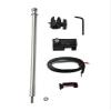 FLIGHTFLIX Rock Steady 12" Strut Skid Pole 1" - 2.5" Exterior Airplane Camera Ball Mount Compatible with 360 Cameras - Car RV Truck Boat view 1