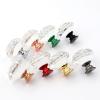 Cabinet Knobs with,Crystal Glass Door Drawer Knobs,Wardrobe Handles10 Pack Crystal Handle Drawer Cabinet Door Wardrobe Small Handle Transparent Crystal Glass Knob 30mm Red ( Color : 30mm Silver ) view 3