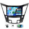 2G+64G for Hyundai Sonata 2010-2015 Radio Android 13 Car Stereo Wireless Apple CarPlay Android Auto Mirror Link GPS 9 HD Touchscreen Bluetooth Car Radio FM/WiFi+Backup Camera Mic Camera&Mic view 1