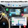 2G+64G for Hyundai Sonata 2010-2015 Radio Android 13 Car Stereo Wireless Apple CarPlay Android Auto Mirror Link GPS 9 HD Touchscreen Bluetooth Car Radio FM/WiFi+Backup Camera Mic Camera&Mic view 4