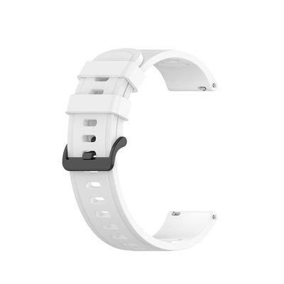 CYSUE Sport Silicone Band Straps For Garmin Vivoactive 3/4 Smart Wristband Bracelet Forerunner 645 245 Venu SQ/Venu 2 Plus 20/22mm (Color : White, Size : Forerunner 158 55)