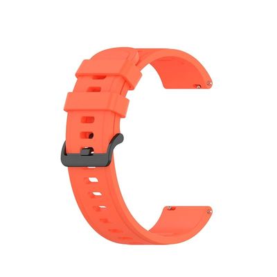 CYSUE Sport Silicone Band Straps For Garmin Vivoactive 3/4 Smart Wristband Bracelet Forerunner 645 245 Venu SQ/Venu 2 Plus 20/22mm (Color : Orange red, Size : 22mm)
