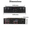Technical Pro 4 Channel 1600 Watts 8 Speaker Bluetooth Home Theater Receiver System w/ 4 Pairs of 5.25 Ceiling Wall Mount 2-Way Mid Bass Woofer Ceiling Speakers - Home Theater Kit view 2