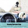 16cm/6.3in Flexible Suction Cup Mount Windshield Suction Cup Phone Mount 360Rotatable 1/4 Inch Screw Connector with Phone Holder for Smartphone Sports Camera view 3
