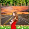 CORFOTO Fabric 10x8ft Route 66 Backdrop - National Scenic Desert Byway Road Trip Party Backdrop for Travel Theme Birthday Banner Men Kids Photoshoot Artistic Portrait Props view 2