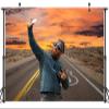 CORFOTO Fabric 10x8ft Route 66 Backdrop - National Scenic Desert Byway Road Trip Party Backdrop for Travel Theme Birthday Banner Men Kids Photoshoot Artistic Portrait Props view 3