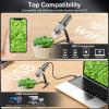 Bysameyee 4K HD Wi-Fi Wireless Digital Microscope Camera Magnifier, Compatible for iPhone, iPad, Android Phones and PC view 4