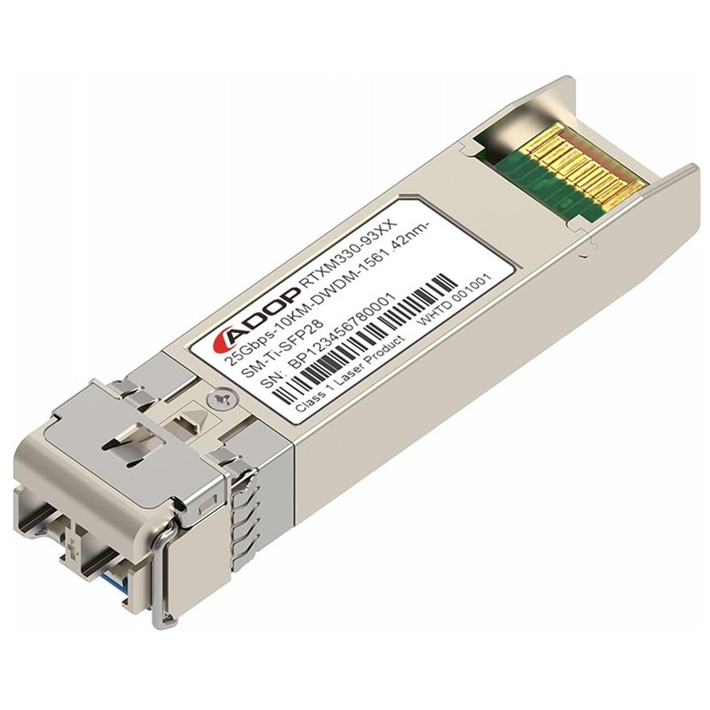 LYAART C17 DWDM-SFP25G-63.86 Compatible 25G DWDM SFP28 100GHz 1563.86nm 10km DOM Duplex LC SMF Optical Transceiver (Color : C19)