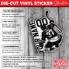 Custom Ice Hockey Sticker - Personalized Name, Number Jersey Back Side Waterproof Die-Cut Vinyl Decal for Water Bottle, Car, Phone, Laptop, Sticks - Birthday Gifts for Sports Lovers view 3