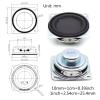 2Pcs Portable Full Range Speaker 45MM 4 Ohm 5W HiFi Sound Amplifier Loudspeaker DIY Speakers 4 Ohm 5W Speaker view 3