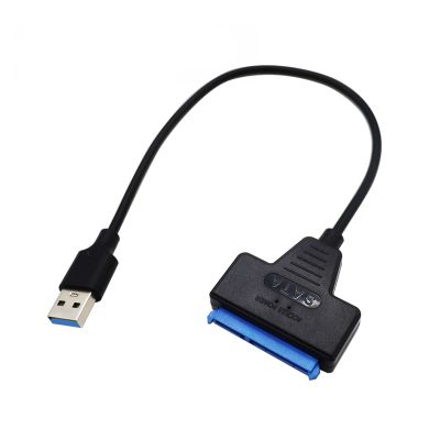 Cable 22CM USB 3.0 2.0 SATA 3 Cable Sata to USB 3.0 Adapter Up to 6 Gbps Support 2.5 Inch External HDD SSD Hard Drive 22 Pin Sata III Cable (Color : USB 3.0)