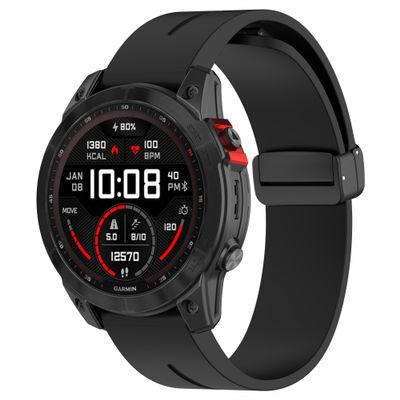 VeveXiao Strap Compatible with Garmin Fenix 7, 22mm Quick Fit Soft Silicone Sport Replacement Band For Fenix 6/Fenix 6 Pro/Fenix 5/Fenix 5 Plus/Forerunner945/935/Approach S60 Strap, Silicone