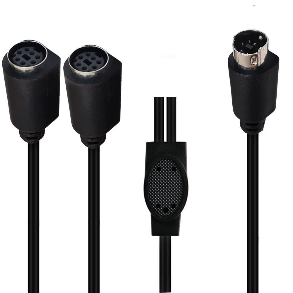 innov8 Mini Din 7-Pin Male to Dual Female Y Splitter Audio Cable 0.5m