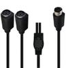 innov8 Mini Din 7-Pin Male to Dual Female Y Splitter Audio Cable 0.5m view 1