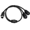 innov8 Mini Din 7-Pin Male to Dual Female Y Splitter Audio Cable 0.5m view 3