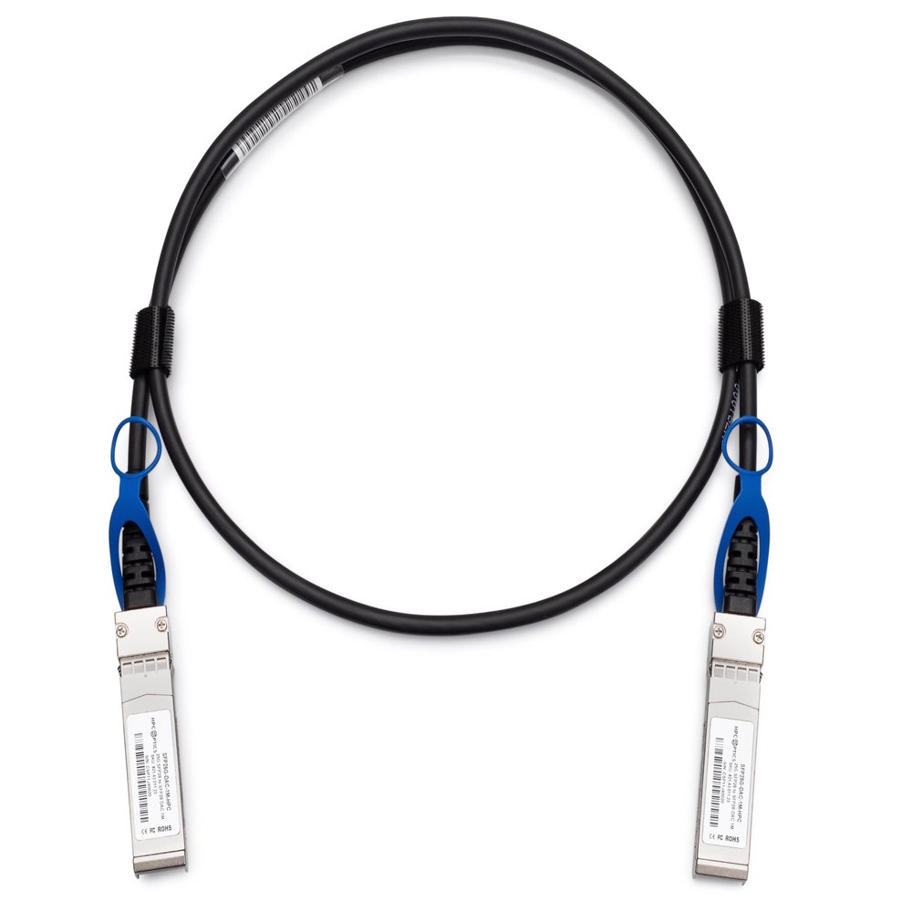 HPC Optics Compatible with NVIDIA MCP2M00-A003E26N 25G 3m SFP28 to SFP28 Twinax DAC Cable | 25GBASE-CU 3 Meters