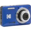 KODAK Pixpro FZ55 Digital Camera Bundle, Includes: SanDisk 128GB Memory Card, Hard Shell Camera Case, SD Card Reader and More (6 Items) (Blue) view 3