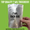 50 Mylar Bags for Food Storage, Airtight 7-Mil Thick Gusseted Zip Lock, Long Term, Reusable, Emergency Food Supply & Freeze Dryer Bags - 2 Quart 8x12 Inch view 2