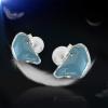BASN Bmaster Triple Drivers in Ear Monitor Headphones, Professional Audio IEMs for Musicians Singers Drummers, with Two 2Pin Connector Cables and Protective Case (Blue) view 3