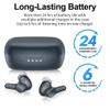Wireless Earbuds,Immersive Sound Premium Deep Bass Hi-Fi Stereo Headset IPX8 Waterproof Bluetooth 5.3 with 4 Mics Call Noise Cancelling Wearable Technology Rings Earphones for iOS,Android,Workout view 3