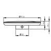 EVOLINE 1599 0904 1500 Effect Port Replacement Rocker Lid Matte Stainless Steel view 2