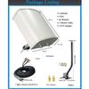 Outdoor 2x2 MIMO Antenna 5G, 4G, LTE Antennas for T-Mobile, Directional 4G Modem/Router Antenna SMA TS9 600-3800MHz 12dBi with Mounting Pole/ 10meters Cable (Full Kit) view 2