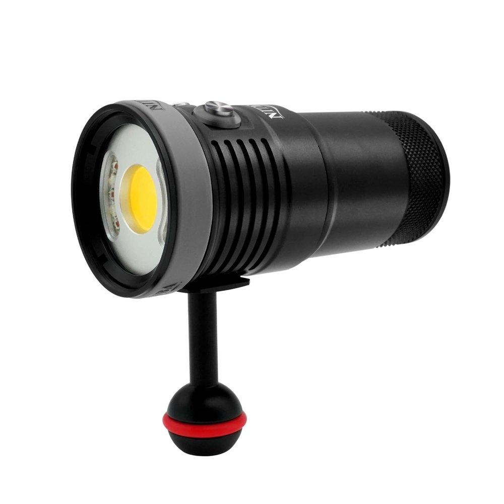 Nitescuba NSS60 Scuba Diving Light Underwater Video Light 6000 Lumen Waterproof Flashlight for 100m/330ft CRI=90 Underwater Photography,which Connected to Filters or Optical Snoot
