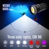 Nitescuba NSS60 Scuba Diving Light Underwater Video Light 6000 Lumen Waterproof Flashlight for 100m/330ft CRI=90 Underwater Photography,which Connected to Filters or Optical Snoot view 2