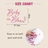 Baby in Bloom Baby Shower Party Decal Sign - Pregnancy Wall Decoration,Gender Reveal Girl or Boy Party Decorations,Anniversary Birthday Balloon Arch Backdrop view 2