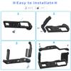 CNC Aluminum Alloy Camera Protective Cage Stabilizer with Cold Shoe Holder for Fujifilm X-T20 X-T30 Camera view 4