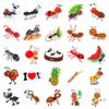 50 PCS Cartoon Ant Stickers Pack - Playful Colorful Insect Waterproof Vinyl Decal Stickers for Water Bottles Laptop Luggage Tumbler Skateboard Guitar Journal Scrapbook view 2