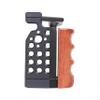 Hersmay ZVE10 Camera Cage with Wooden Side Handle Cage Rig Accessories for Sony ZV-E10 DSLR Camera view 3