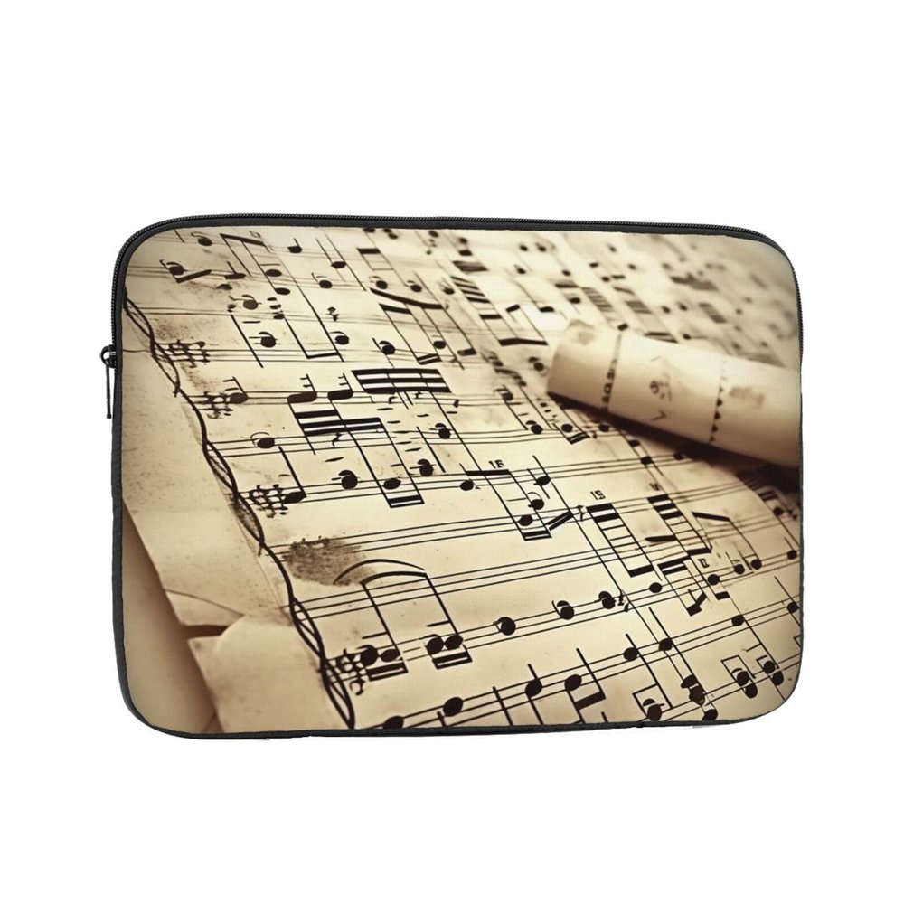 Sheet Music Print Laptop Case Waterproof Shock Resistant Computer Sleeve Case Laptop Protector for Travel Work 15 inch