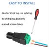 AANAN DC Connector Power Jack Plug Adapter 100 Pairs 12V 5A Male+Female 2.1 X 5.5MM Power Connector Compatible with Camera Strip (Color : 50pcs Female) view 3