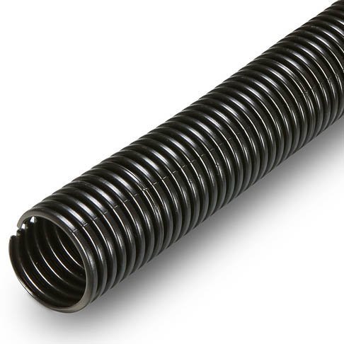 1 1/4" Black Convoluted Nylon Sleeving - (250 ft. Spool)