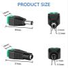 AANAN DC Connector Power Jack Plug Adapter 100 Pairs 12V 5A Male+Female 2.1 X 5.5MM Power Connector Compatible with Camera Strip (Color : 10 Pairs) view 4