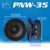 AudioControl PNW Series Car Speakers, 3.5" Coaxial Premium High-Fidelity, 25 Watt RMS/50 Watt Max, 2 Ohm (Pair) view 2