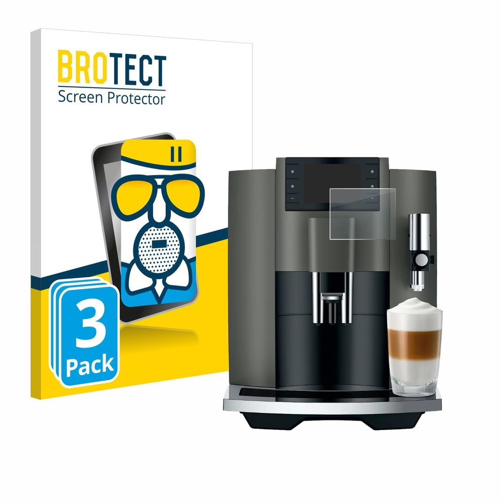 BROTECT Anti-Glare Glass Screen Protector Matte Compatible with Jura E8 (EC) (3 Pack) - Anti-Scratch 9H Protection Film