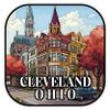 Cleveland Ohio Sticker 4 Inch Travel Souvenir City Destination - Waterproof Vinyl Decal for Laptop Water Bottle Car Tumbler - Durable Aesthetic Long-Lasting Stickers for Adults ID44990 view 1