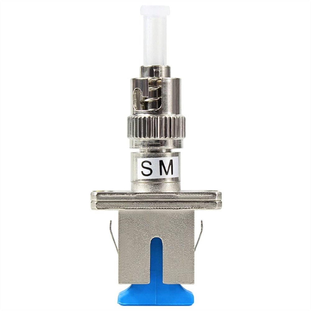 FERDUS Communication Equipment 5PCS ST-SC Adapter Connecter ST to SC Flange Adapter ST-SC Square Metal Fiber Optic Adapter Fiber Optic Coupler Optical Fiber Fittings