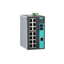 EDS-316-M-ST-T, Industrial Ethernet Switch, 15 10/100BaseT(X) Ethernet Ports, 1 100BaseFX Port, Multi Mode ST with -40 ~ 75C