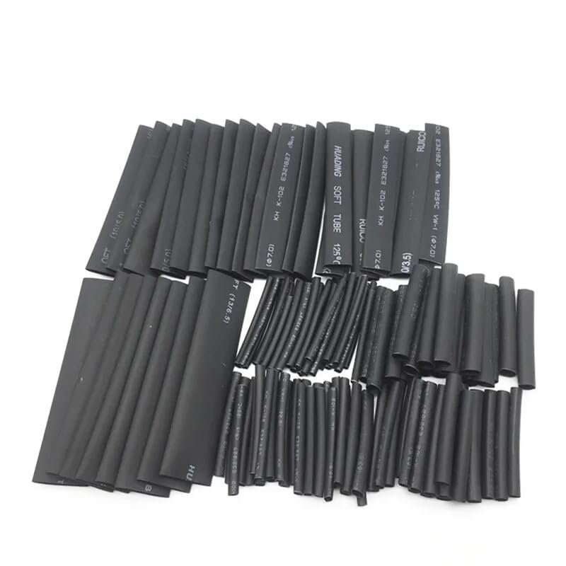 328pcs/127pcs Polyolefin Shrinking Assorted Heat Shrink Tube 2:1 Waterproof Pipe Sleeve Wire Cable Insulated Sleeving Tubing Set (Color : 127 pcs)
