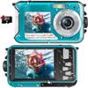 Acuvar 48MP Underwater Camera with 32GB Card  11FT Waterproof Digital Camera, Dual-Screen Selfie, Autofocus, Floatable Compact Snorkeling Camera with 1250mAh Battery (Blue) view 1