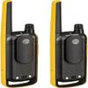 Motorola Solutions, Portable FRS, T470, Talkabout, Two-Way Radios, Emergency Preparedness, Rechargeable, 22 Channel, 35 Mile, Black W/Yellow, 12 Pack view 2