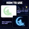 Glow in the Dark Stars Unicorn Bedroom Decor for Girls - Fairy Butterfly Wall Decals, Space Galaxy Wall Stickers for Ceiling, Kids Nursery and Living Room Wall Decor view 2