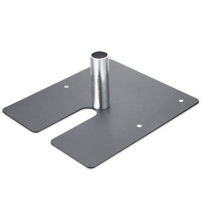 Zonon Pipe and Drape Base Plate 14 x 16 Inches Backdrop Stand Flat Brace Bracket with a Fixing Pin for Backdrops Trade Shows Events Booths and Bracket(1,2'' Diameter Fixing Pin)