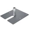Zonon Pipe and Drape Base Plate 14 x 16 Inches Backdrop Stand Flat Brace Bracket with a Fixing Pin for Backdrops Trade Shows Events Booths and Bracket(1,2'' Diameter Fixing Pin) view 1