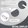 Zonon Pipe and Drape Base Plate 14 x 16 Inches Backdrop Stand Flat Brace Bracket with a Fixing Pin for Backdrops Trade Shows Events Booths and Bracket(1,2'' Diameter Fixing Pin) view 3