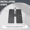 Zonon Pipe and Drape Base Plate 14 x 16 Inches Backdrop Stand Flat Brace Bracket with a Fixing Pin for Backdrops Trade Shows Events Booths and Bracket(1,2'' Diameter Fixing Pin) view 4